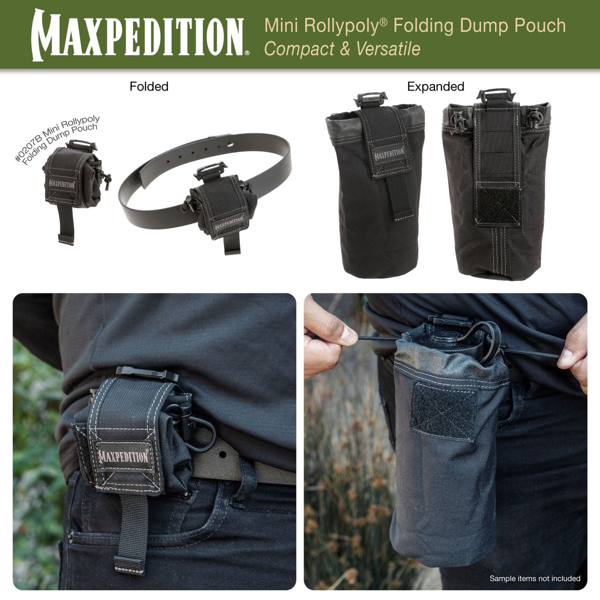 Maxpedition Mini ROLLYPOLY Khaki Foliage Dump Pouch