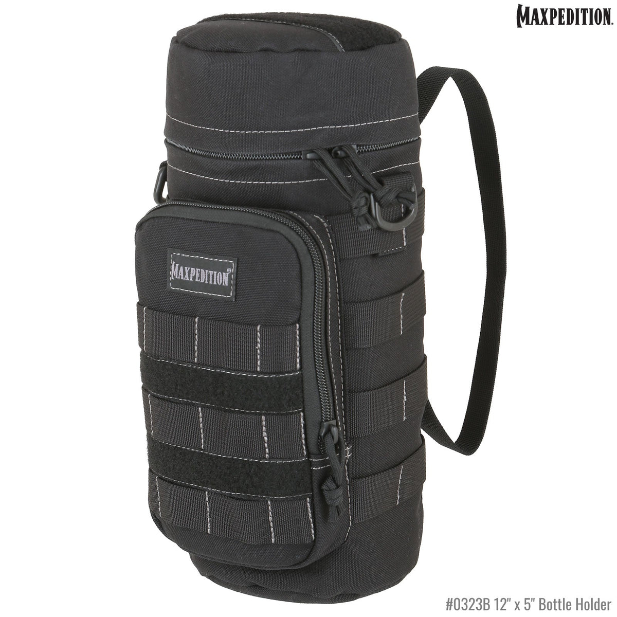 Maxpedition 12" x 5" Black Bottle Holder
