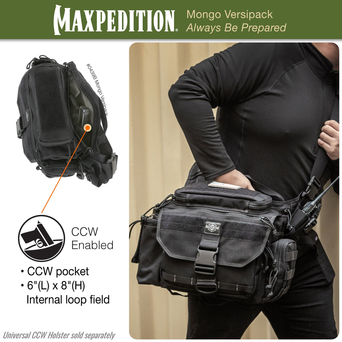 Maxpedition Mongo Khaki Versipack