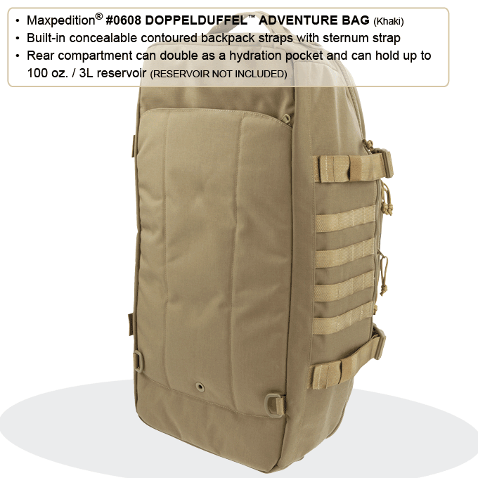 Maxpedition DOPPELDUFFEL Black Adventure Bag