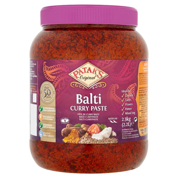 2.3kg Patak's Original Balti Curry Paste - Bulk Food Ration Storage