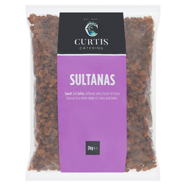 2kg Curtis Catering Sultanas - Bulk Food Ration Storage