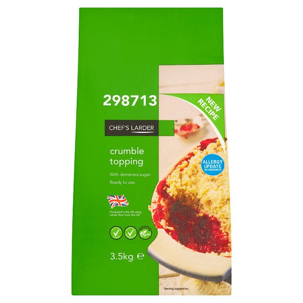 3.5kg Chef's Larder Crumble Topping - Bulk Food Ration Storage