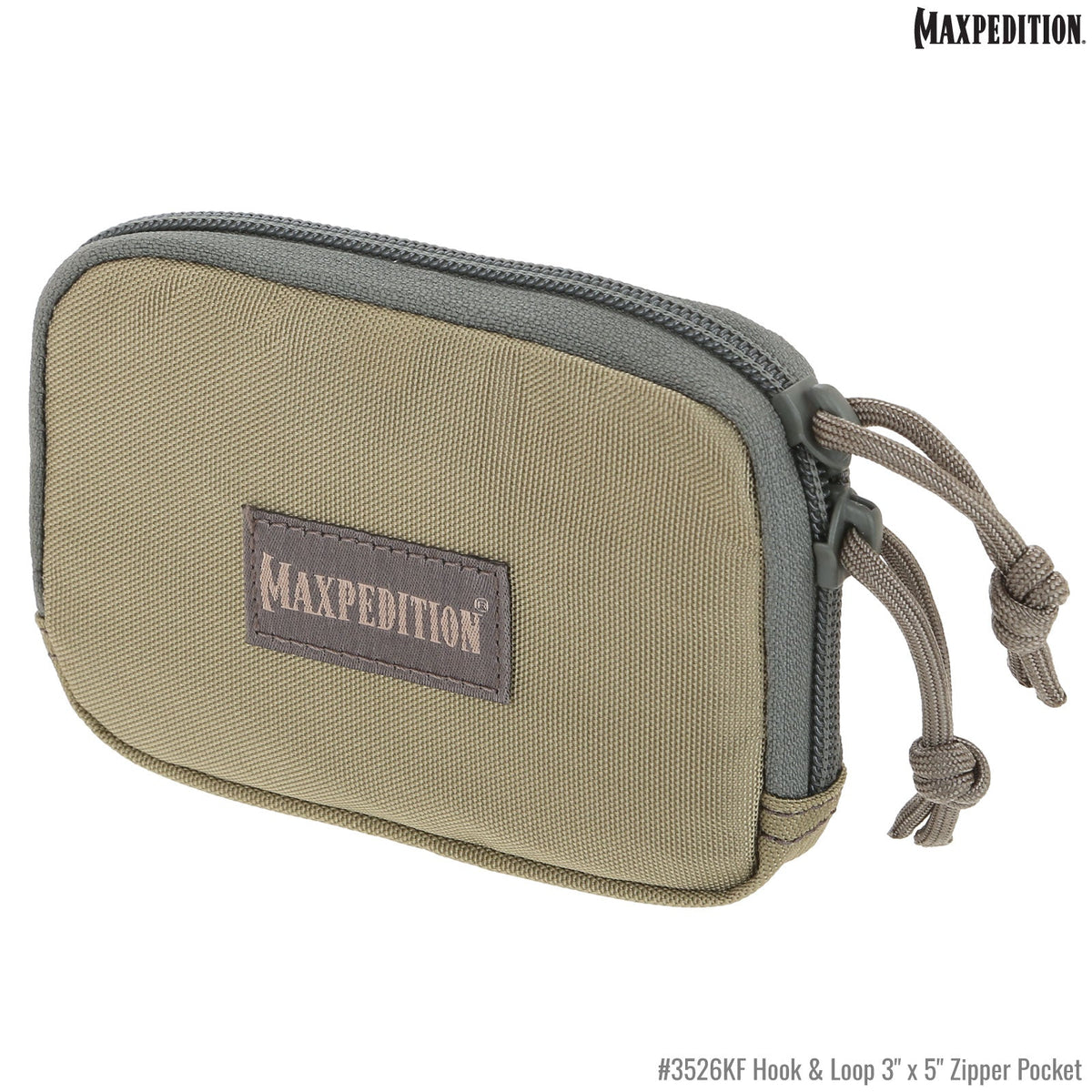 Maxpedition Hook-&-Loop 3" x 5" Khaki-Foliage Zipper Pocket