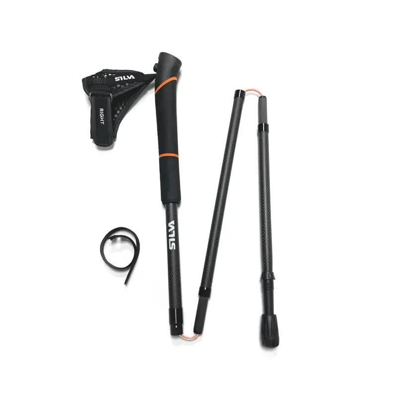 Silva Carbon Black Running Poles 110cm