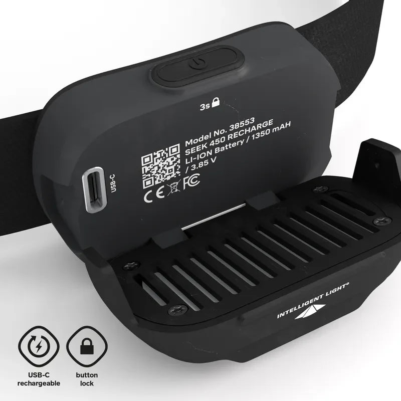 Silva Seek 450 Recharge Midnight Headlamp