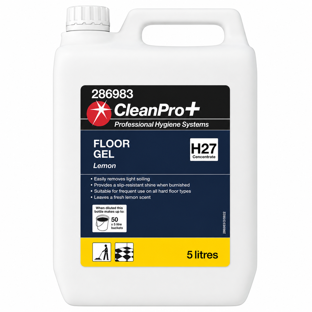 CleanPro+ Floor Gel Lemon 5 Litre