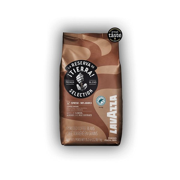 1kg Lavazza La Reserva de Tierra Selection Coffee Beans - Bulk Food Ration Storage