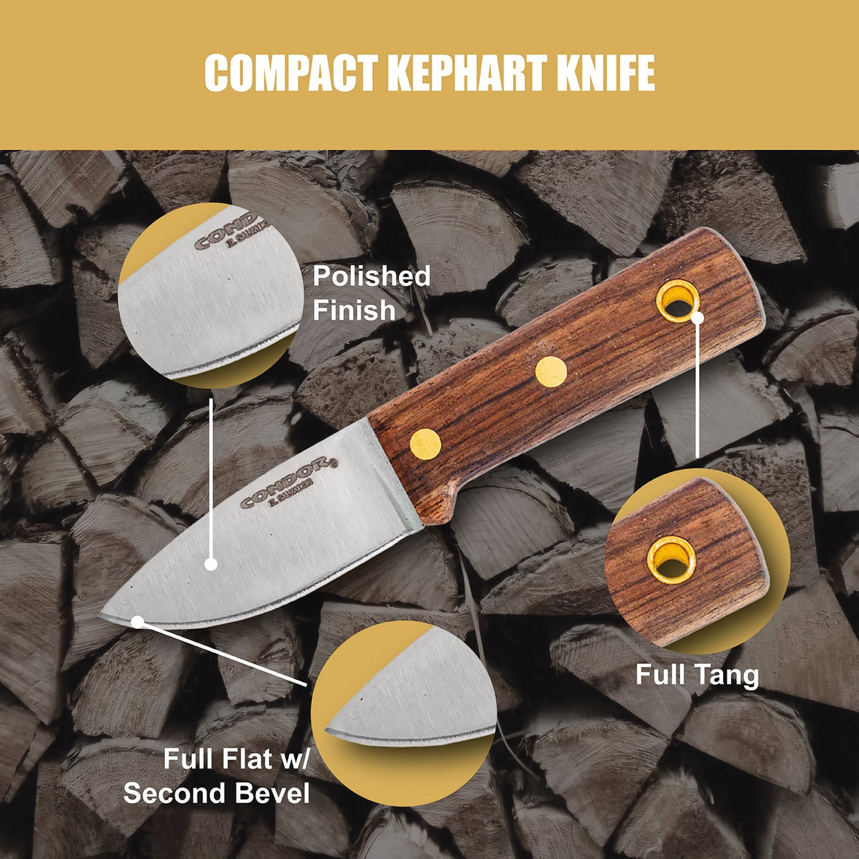 Condor Compact Kephart Fixed Blade Knife