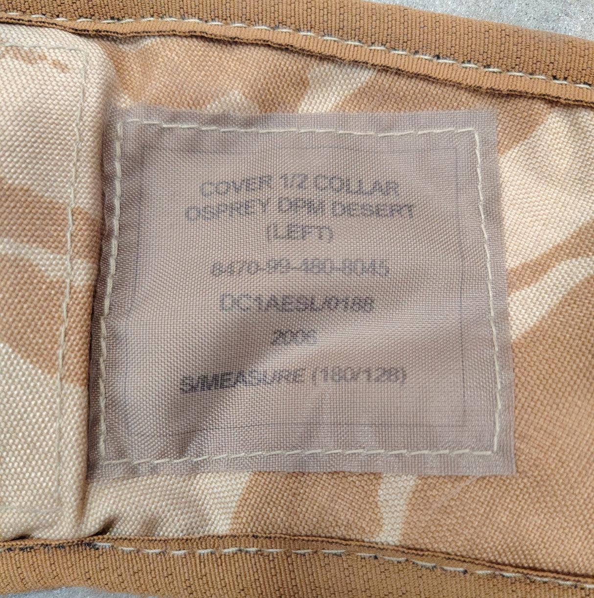 British Military 1/2 Collar Osprey Desert DPM