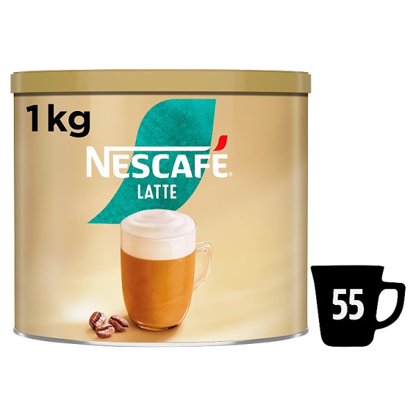 1kg NESCAFE Latte Instant Coffee Tin - Bulk Food Ration Storage