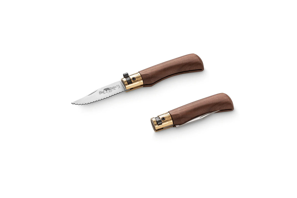 Antonini Old Bear Walnut XS Stainless Serrated Folding Knife