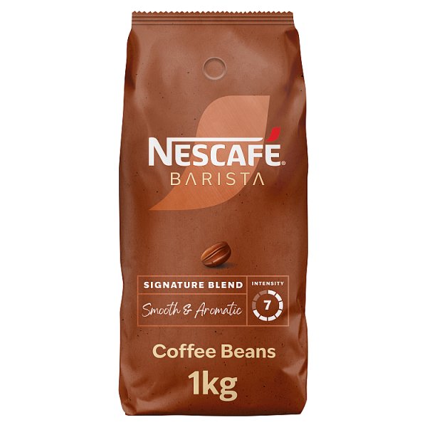 1kg Nescafé Barista Signature Blend Coffee Beans - Bulk Food Ration Storage