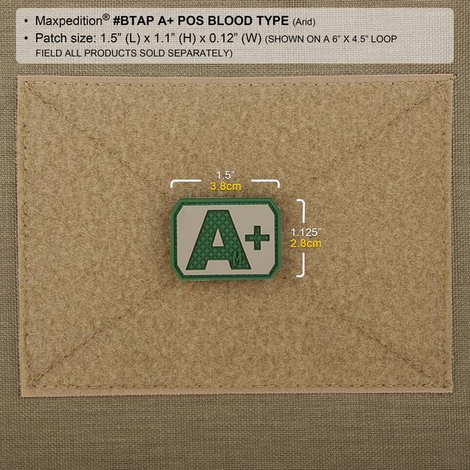 Maxpedition A+ POS Blood Type Swat Patch