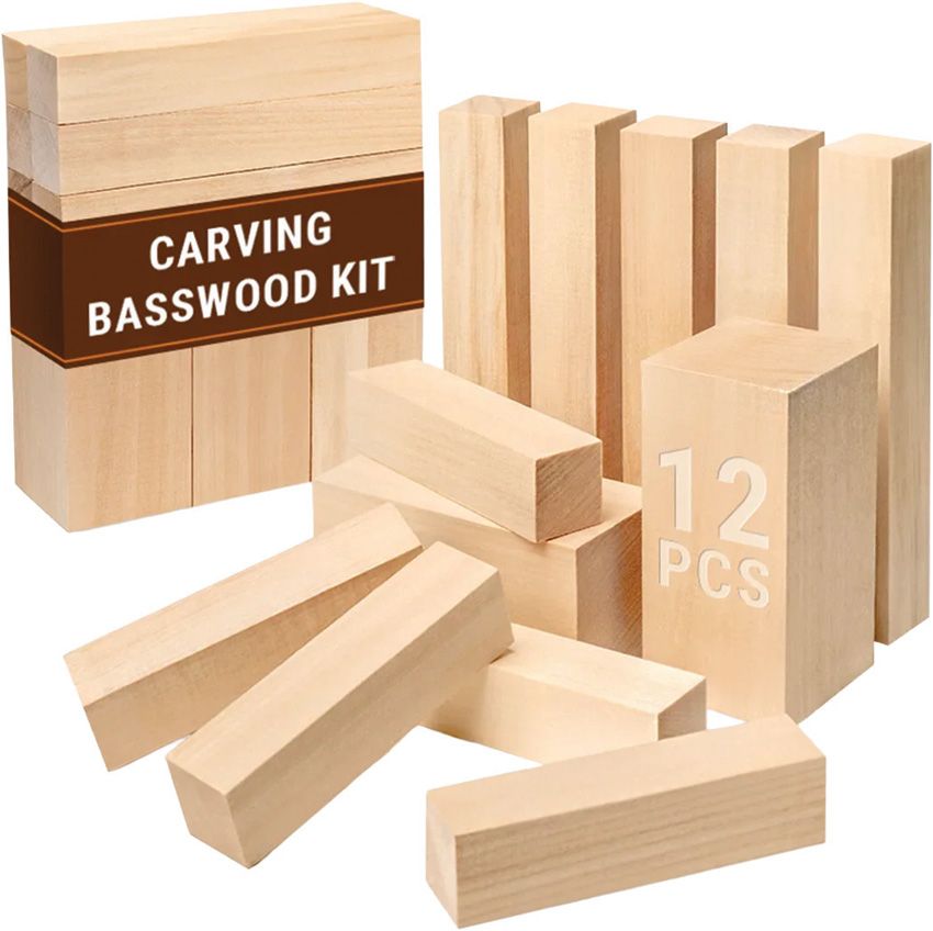 Set of 12 Beavercraft Carving Blocks Set
