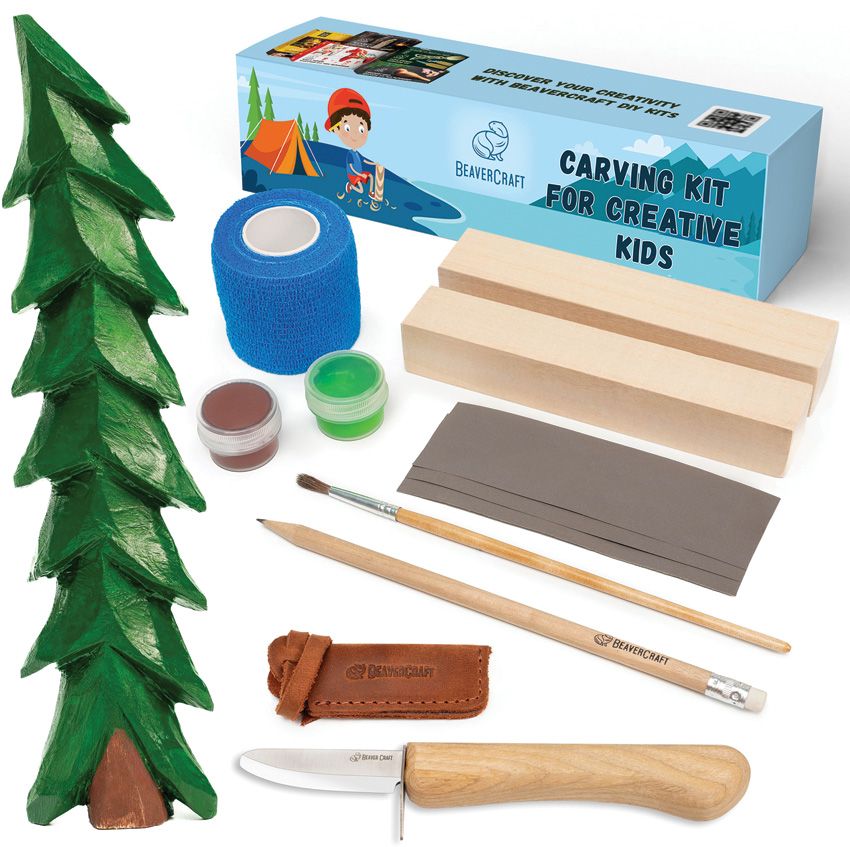 Beavercraft Spruce Tree Carving Kit