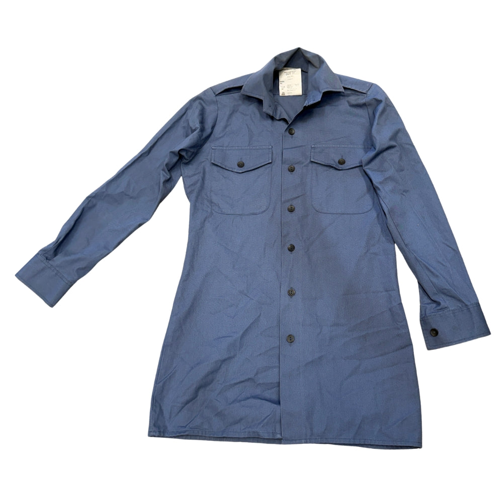 British Military Men's RAF Blue Long Sleeve Working Shirt