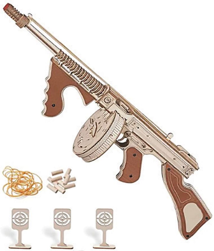 Caliber Gourmet Wood Puzzle Tommy Gun