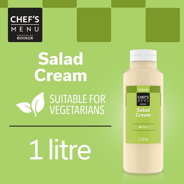 Chef's Menu Salad Cream 1 Litre - Bulk Food Ration Storage