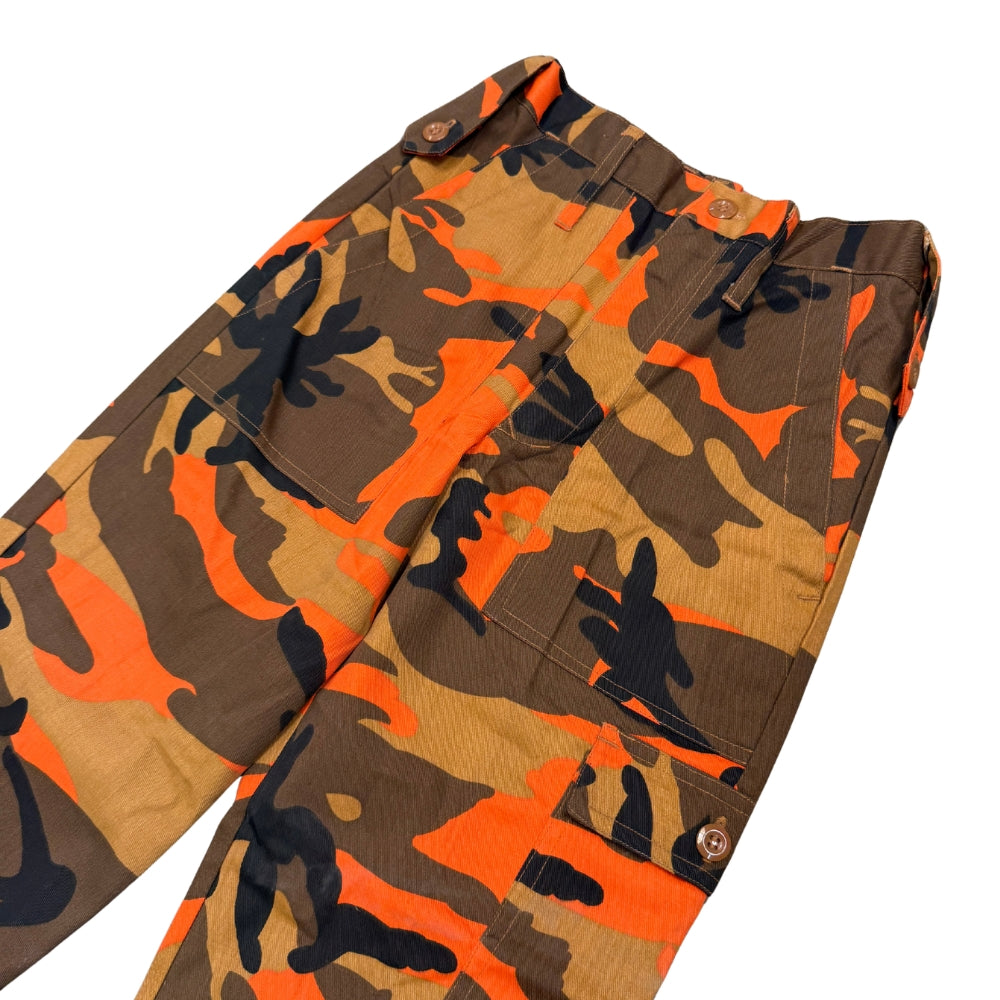 Wynnster Combat Kids Orange Camouflage Cargo Trousers