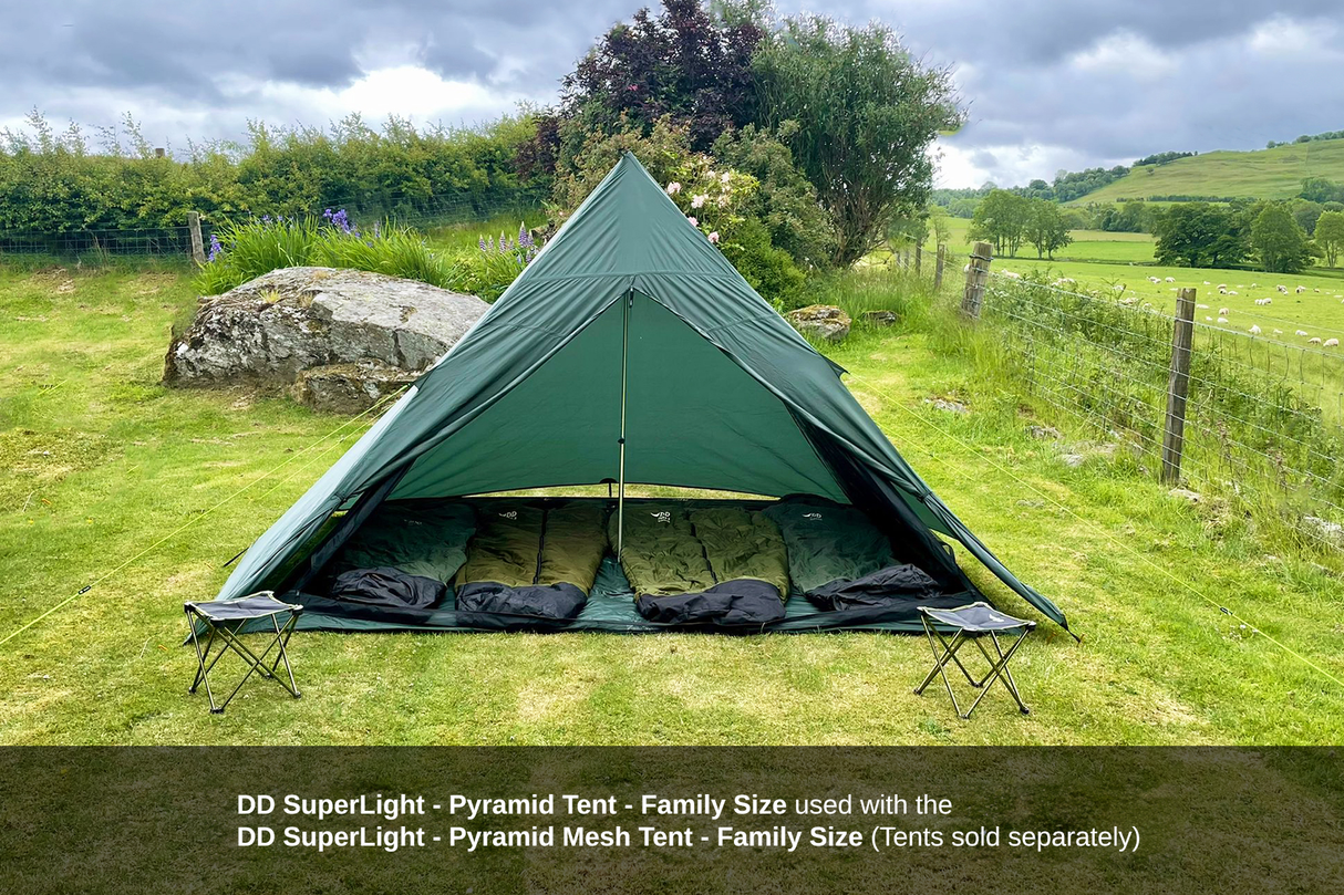 DD Hammocks SuperLight Pyramid Tent - Family Size
