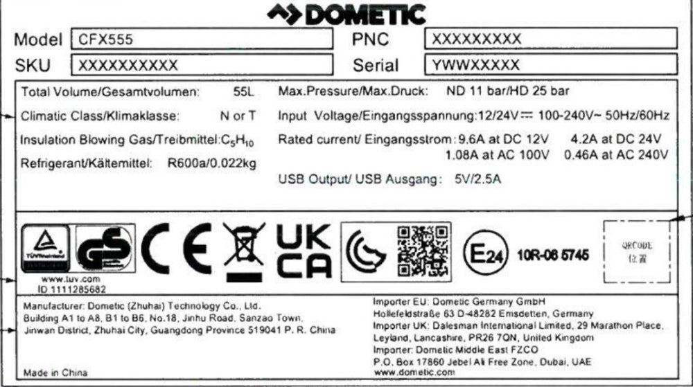 Dometic CFX5 55 Compressor Cooler Box