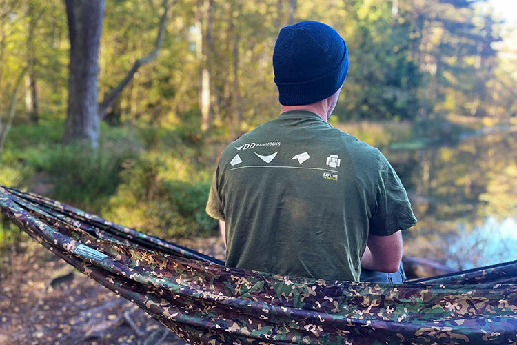 DD Hammocks Men's Icon T-Shirt - Regular Fit - Dark Olive Green