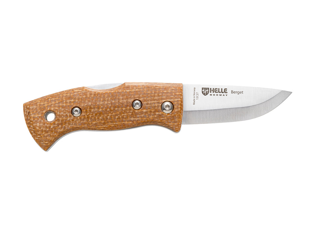 Helle Berget Folding Lock Knife - Denim