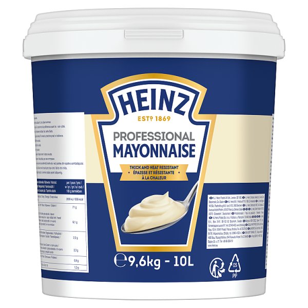 Heinz Professional Mayonnaise 10 Litre - Bulk Food Ration Storage