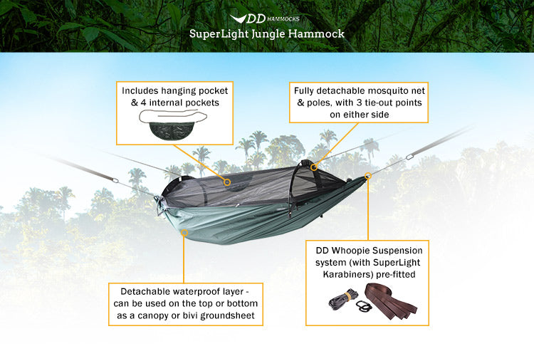 DD Hammocks SuperLight Jungle Hammock