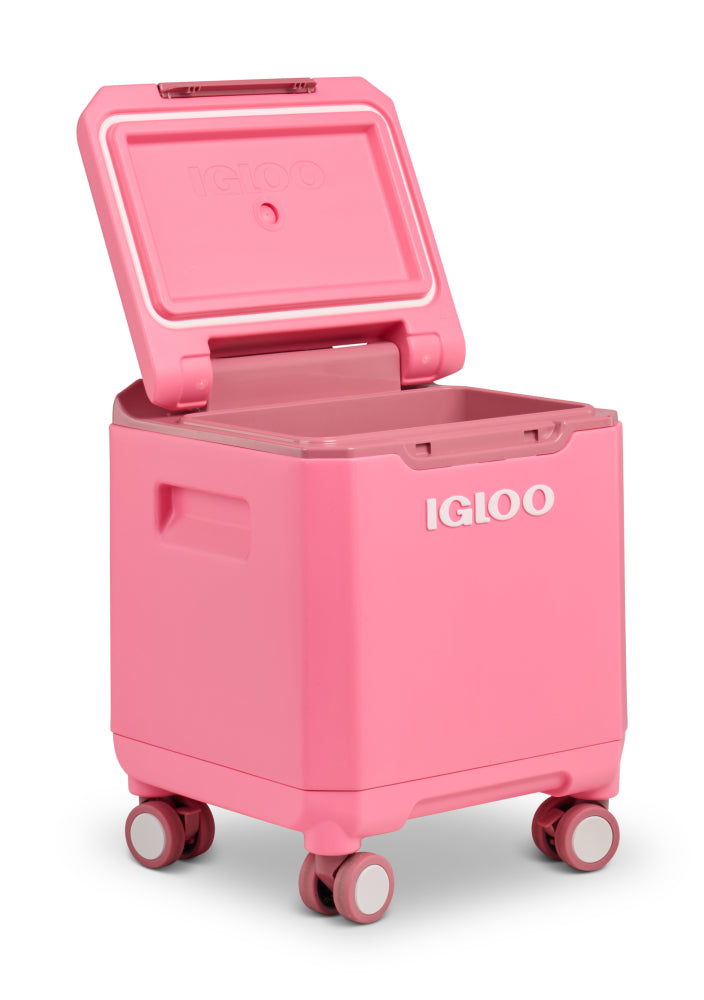 Igloo Tagalong II 360 Spinner Cooler Box 20QT - Thrift Pink