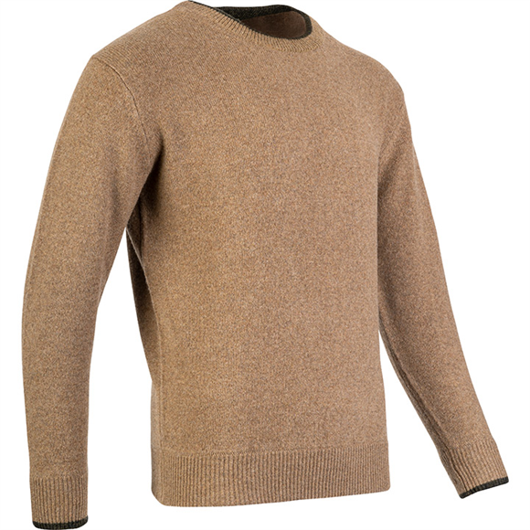 Jack Pyke Ashcombe 100% Lambswool Crewknit - Barley