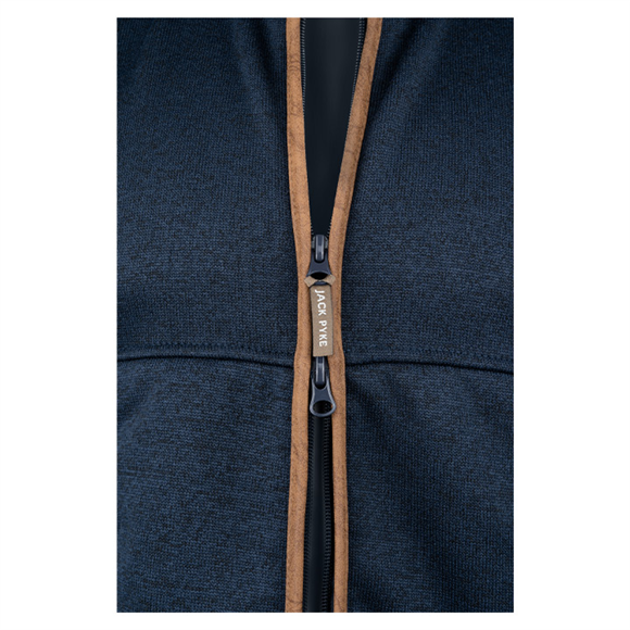 Jack Pyke Melange Fleece Gilet - Navy Fleck
