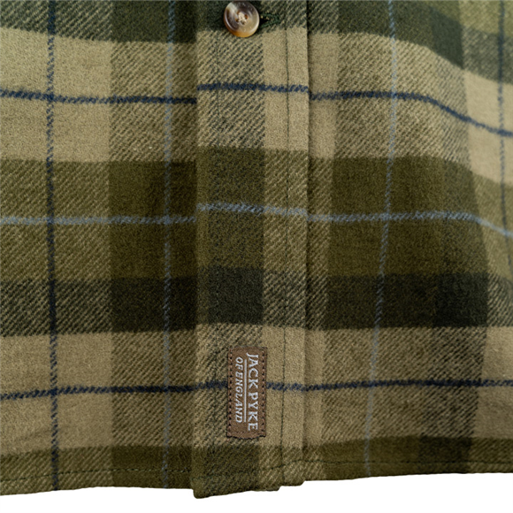 Jack Pyke Bleasdale Heavy Flannel Shirt - Green