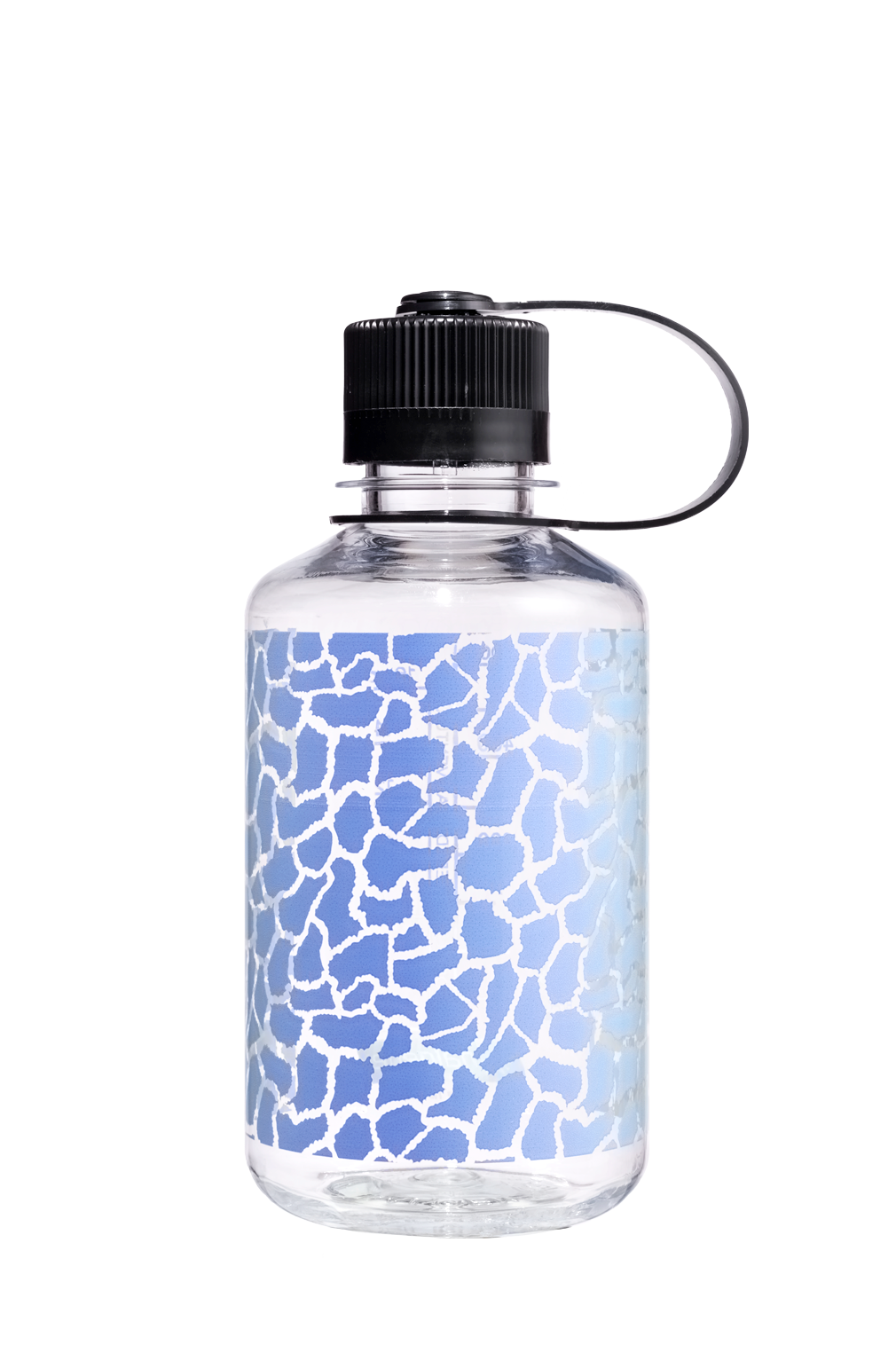 Nalgene 16oz / 0.5L Sustain Narrow Mouth Bottle - Clear Rainbow Giraffe Print