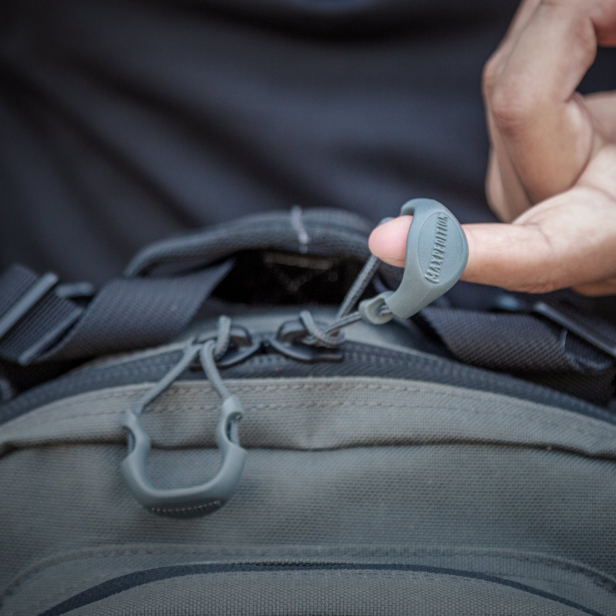 Maxpedition Large Grey PZL Positive Zipper Pulls Pack of 6