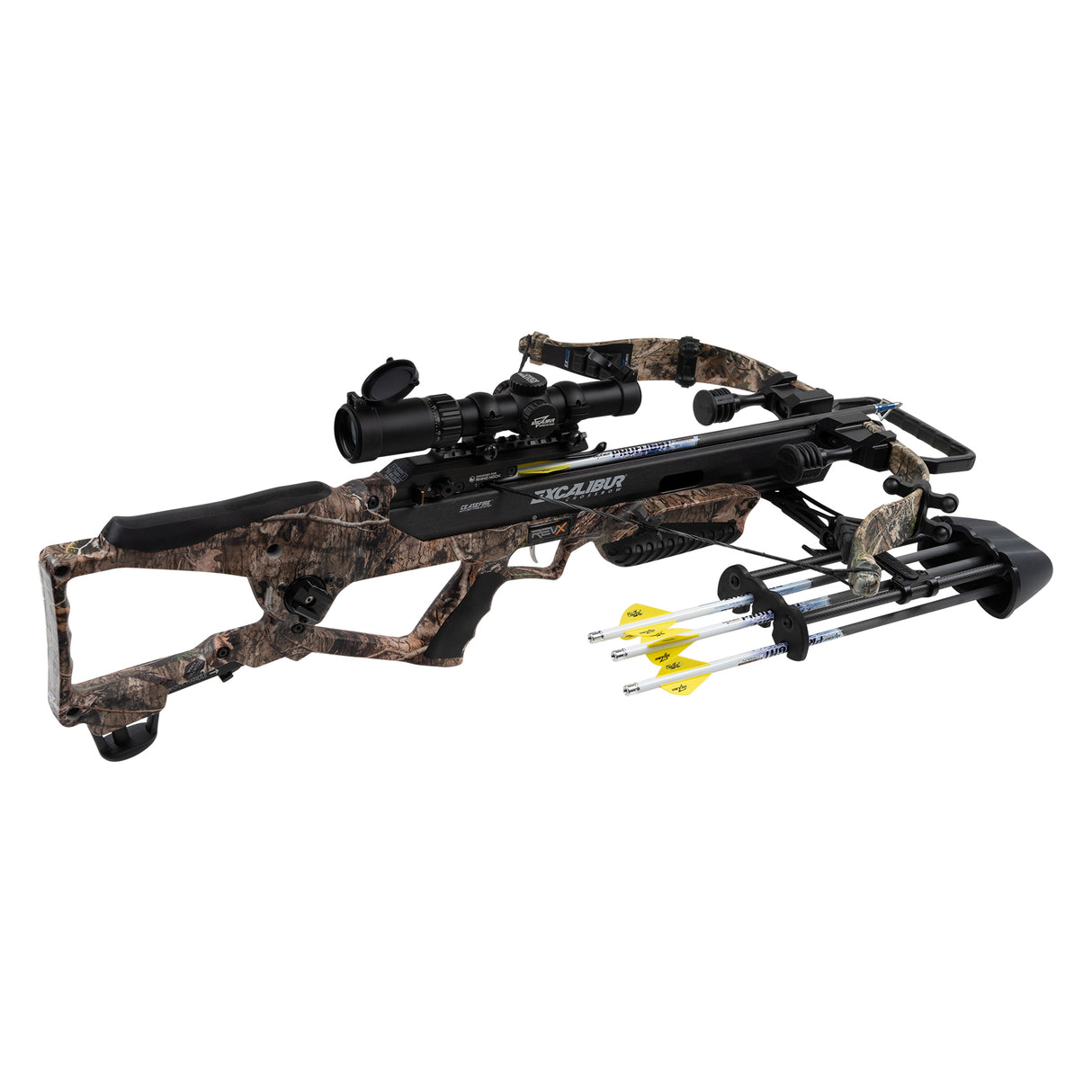 Excalibur RevX Recurve Crossbow - Mossy Oak Country DNA with Overwatch Scope