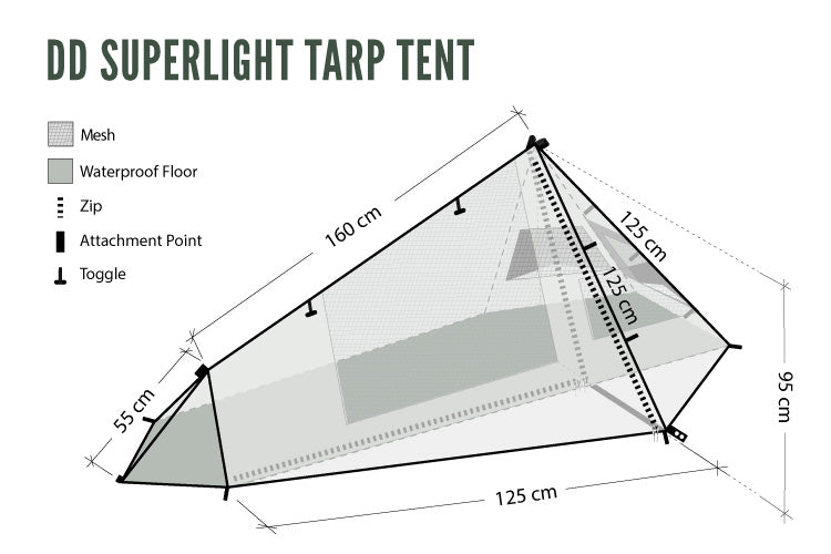 DD Hammocks SuperLight - Tarp Tent