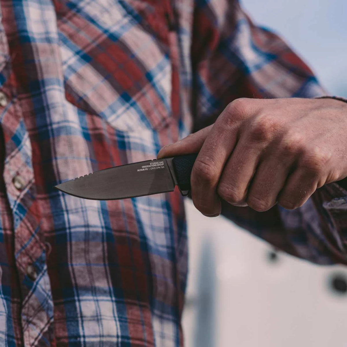 SOG Altair FX Fixed Blade Squid Ink Black