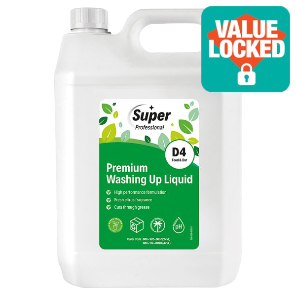 Super Professional Premium Washing Up Liquid 5 Litre