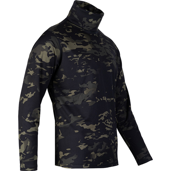 Viper Tactical Roll Neck Top V-Cam Black