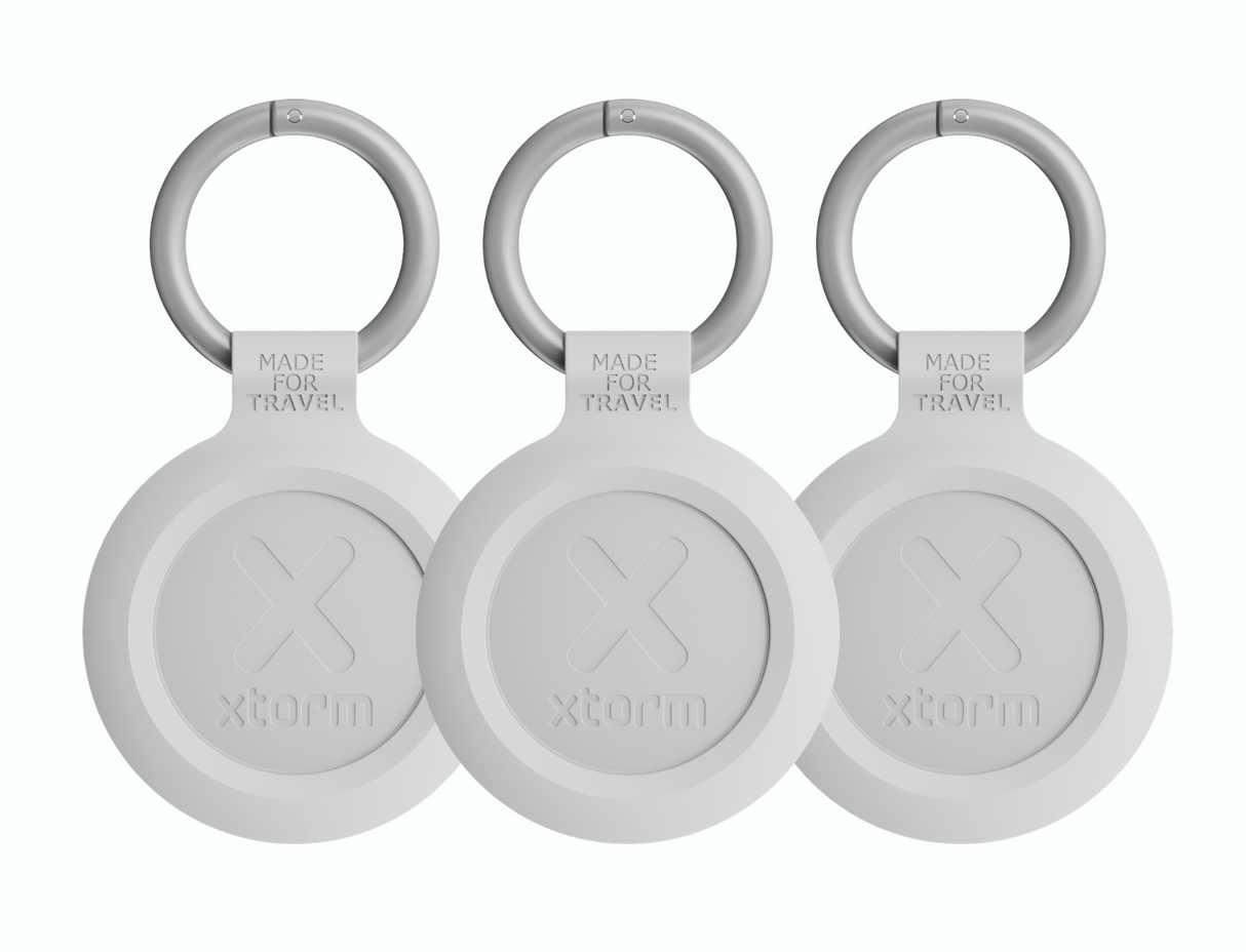 Xtorm Xtorm Travel Tag - 3 Pack - Ash White (iOS & Android)
