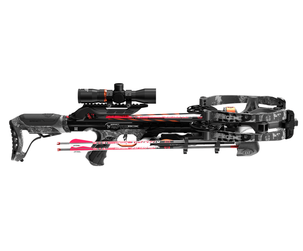 Barnett Hyper Raptor BCX Compound Crossbow Kit with 2-7 x 32 Illuminated Reticle Scope
