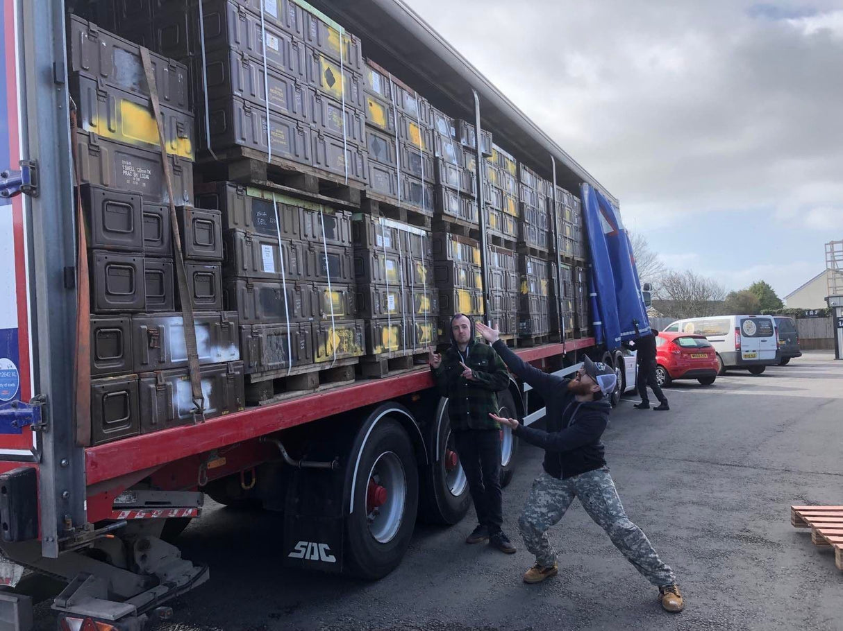 British Military 105mm Large Ammo Box