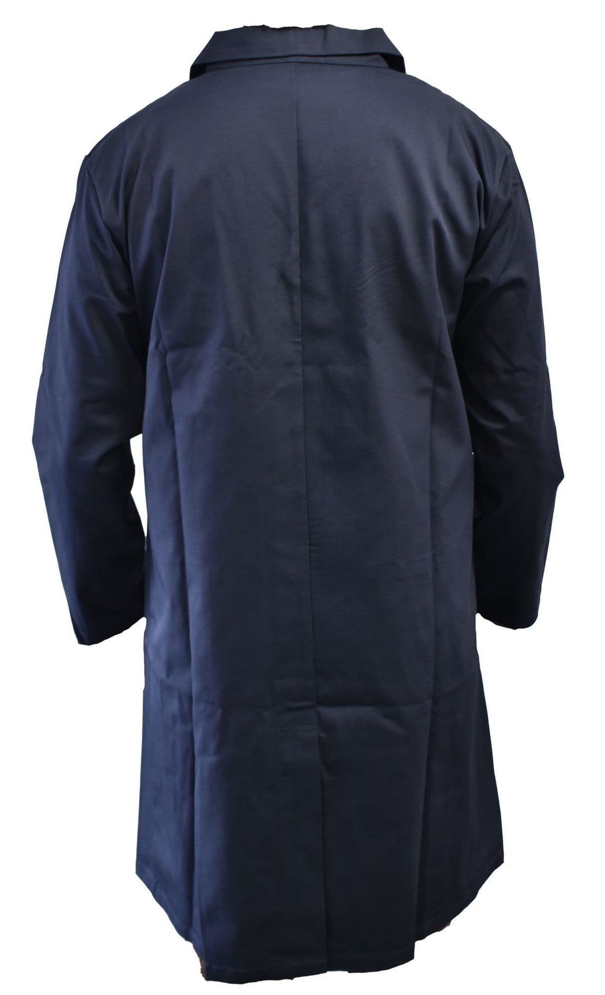 British Military Surplus Men's Long Coat Overall Jacket - Navy Blue