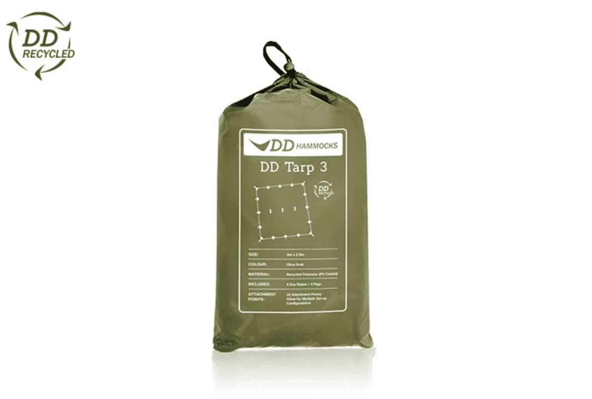 DD Hammocks Recycled Tarp 3 - Olive Drab