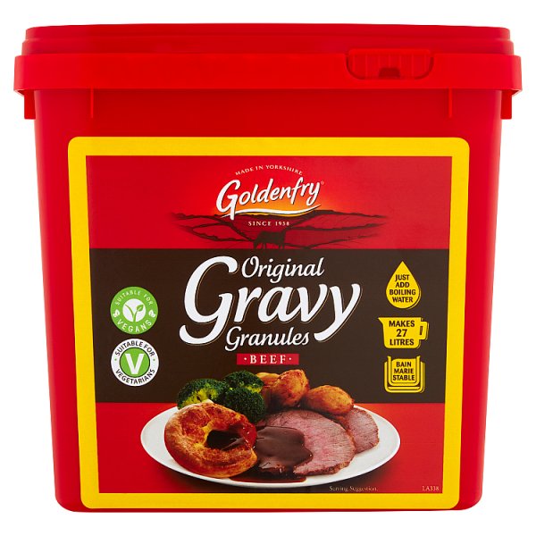 2kg Goldenfry Original Gravy Granules Beef - Bulk Food Ration Storage