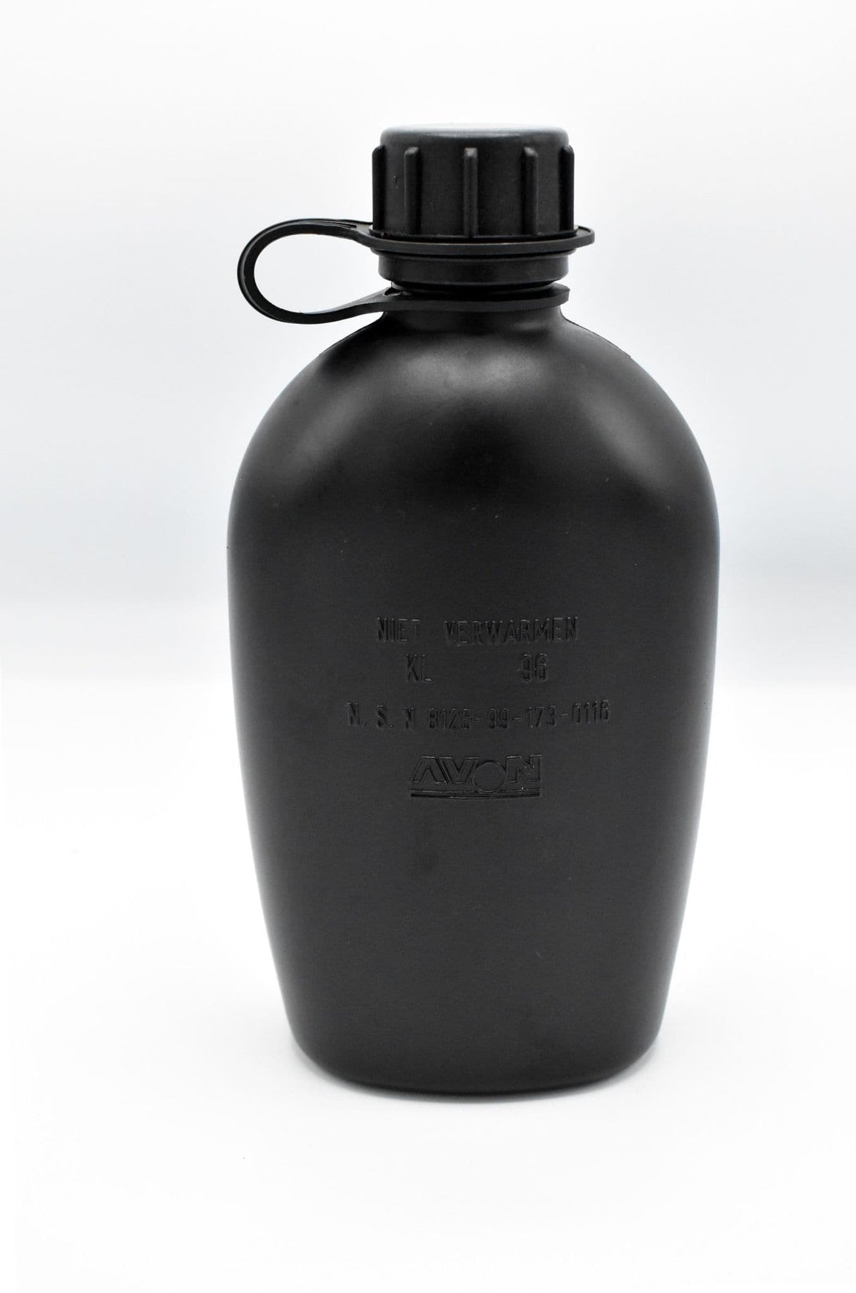 Dutch Military Issue Black Water Bottle 1L