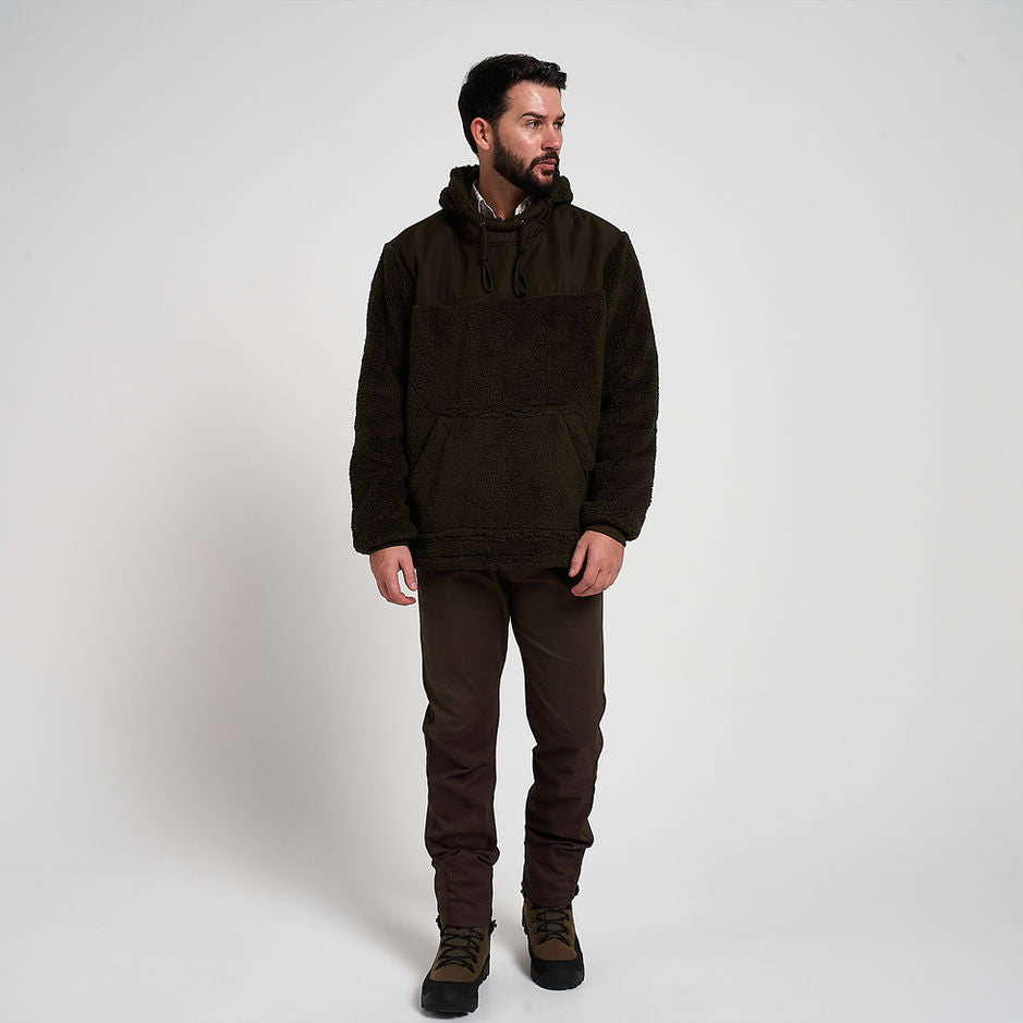 Jack Pyke Sherpa Fleece Hoodie Gen 2 - Dark Olive