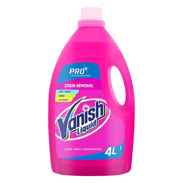 Vanish Professional Range Liquid Fabric Stain Remover 4 Litre